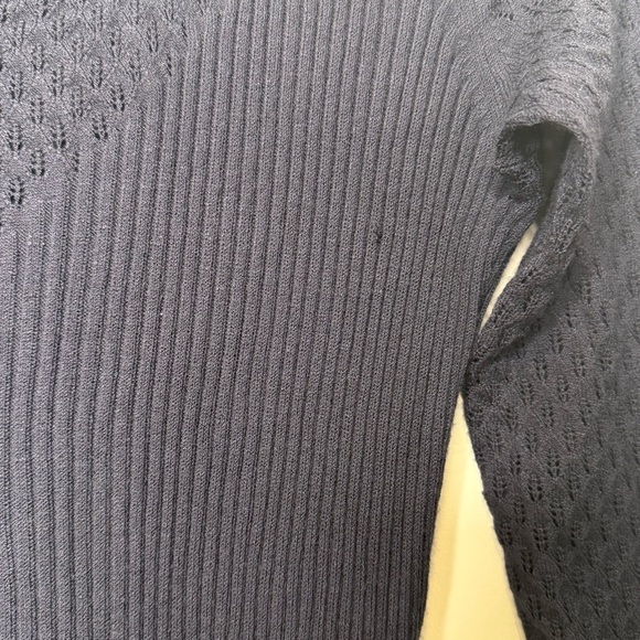 NEW Rebecca Taylor La Vie Dia Pointelle Sweater Dress Size large - Picture 4 of 9